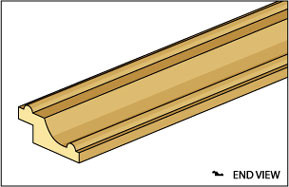 NORTHEASTERN SCALE LUMBER - 1 Inch Scale Dollhouse Miniature - (basswood) Pfe-5 Picture Frame (NE922)
